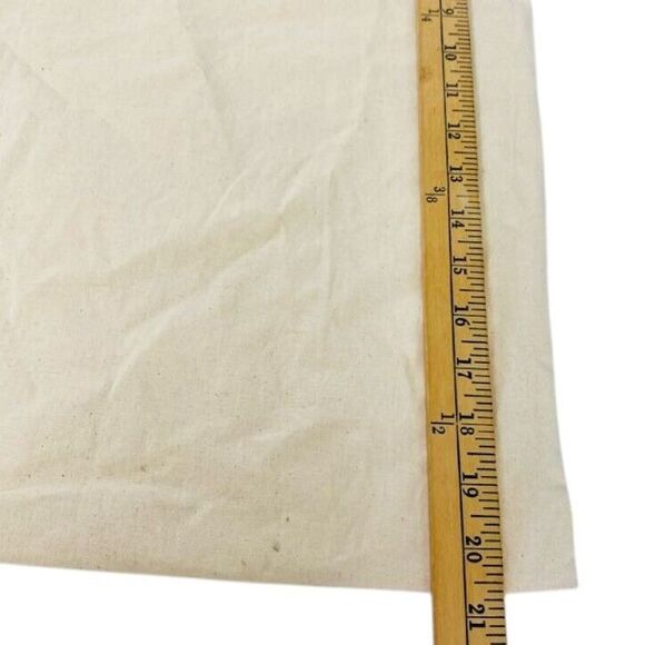 Tory Burch Cotton Storage Travel LARGE Dust Bag Drawstring Logo Charm 20" x 20" - Picture 6 of 6